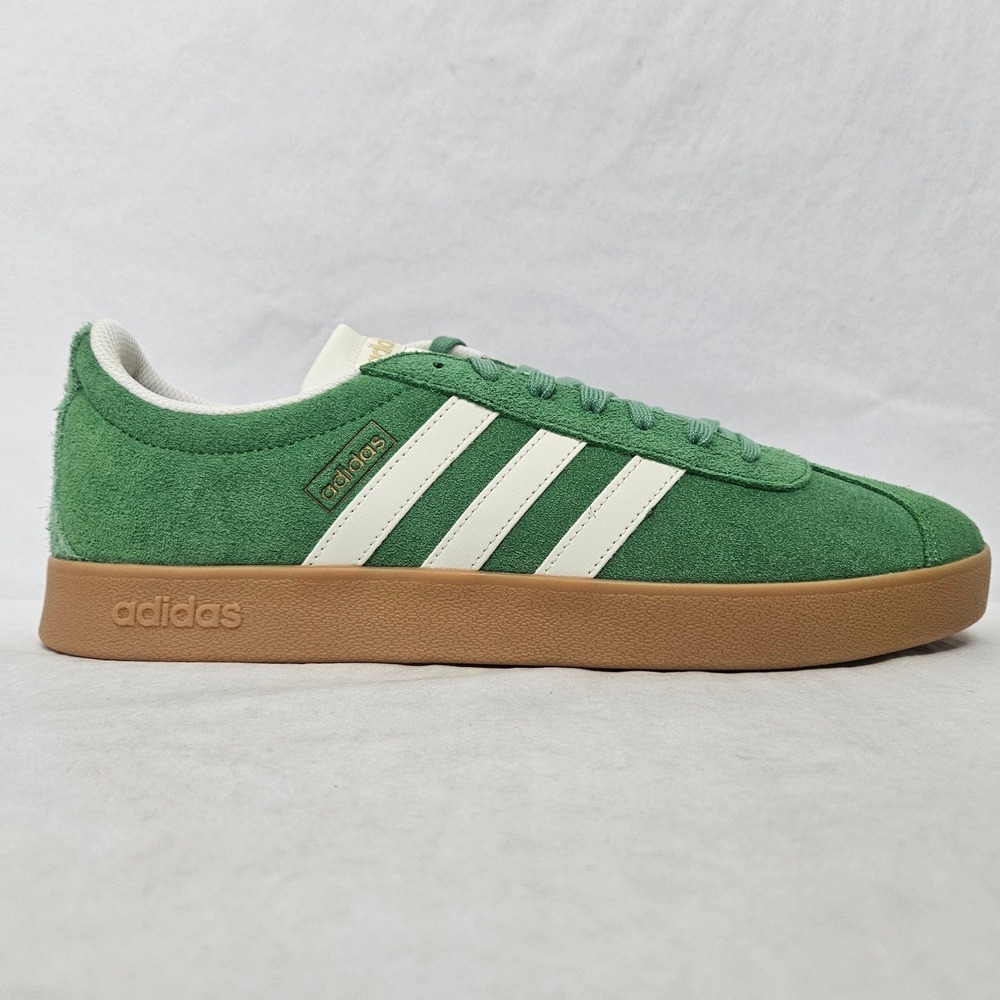 Adidas VL Court 2.0 Casual Sneakers JH5077 Green Suede Gum Sole Men Size 7.5 - Picture 11 of 11